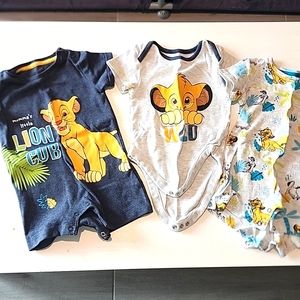 Disney Lion King Boys onesies